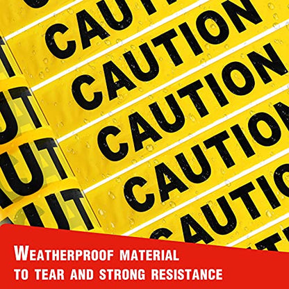 2 Pack Yellow Caution Tape Roll (2000 Foot)