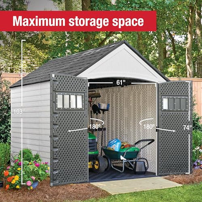 Resin Outdoor Storage Shed With Floor