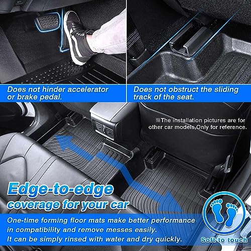 Floor Mats Cargo Liner Custom Fit for Hyundai Tucson PHEV 2022 2023 2024 2025 Accessories All Weather Carpet Protection TPE Odorless
