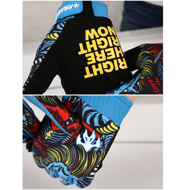 Dirt Bike Motorcycle Gloves for Men Women Finger Touchscreen Motorbike Gloves for BMX ATV MTB Riding