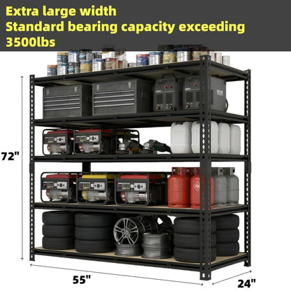 55" W Storage Shelves