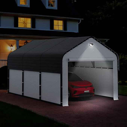 Carports Canopy Heavy Duty, Portable Garage with Sidewalls (10x16, Fully Enclosed)