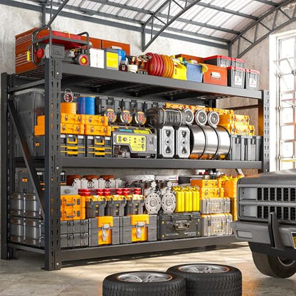 77" W Garage Shelving Storage Shelves