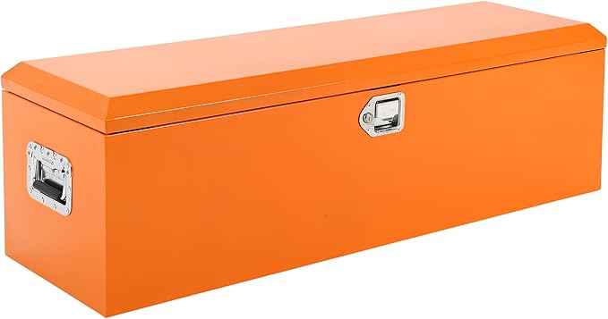 Steel Truck Tool Box, Heavy Duty Waterproof Metal Tool Box Organizer,Trailer Box for Truck, Pickup, RV, Trailer