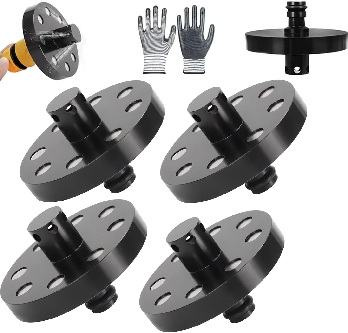 O-Ring Chassis Cleaner Flusher Kit,360° Spinning Nozzle, Undercarriage Cleaner with Quick Coupling, Efficient Wheel Arches/Undercarriage Cleaner Powerful Cleaning in Hidden Areas for All Car (4pc) - AutoBay