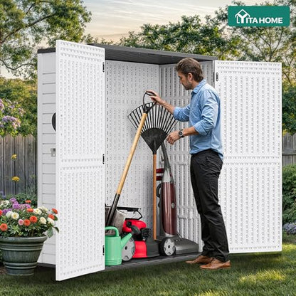 59 cuft Outdoor Vertical Storage Shed
