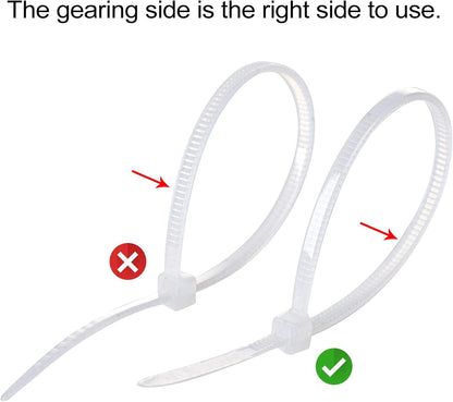 200pcs 3/4" 3M Back-Glue Self Adhesive White Strong Cable Zip Tie Mounts with 8" Ties, Screws, Outdoor Sticky Wire Fasteners Cable Clips Management Anchors Organizer Holders Squares