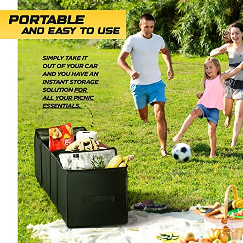 Auto Trunk Organizer With Insulated Cooler Compartments X (4 Count)