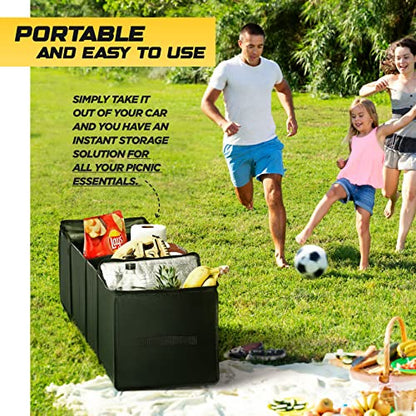 Auto Trunk Organizer With Insulated Cooler Compartments X (4 Count)