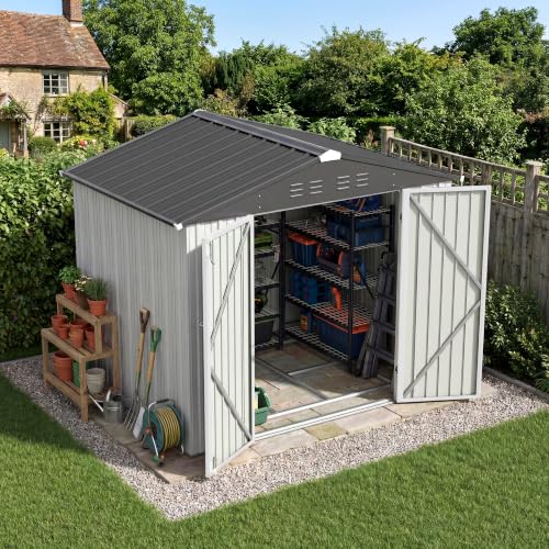 8x6 FT Outdoor Storage Shed with Floor Frame