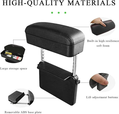 Car Armrest Storage Box for Tesla Model 3 2017 2018 2019 2020 2021 2022 2023, Adjustable Arm Rest Pads Comfort Extender Center Console Cover Arm Relaxation Support Mat