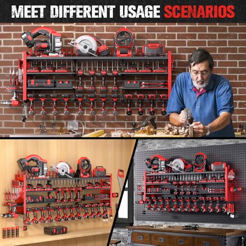 49.8" Power Tool Organizer Wall Mount