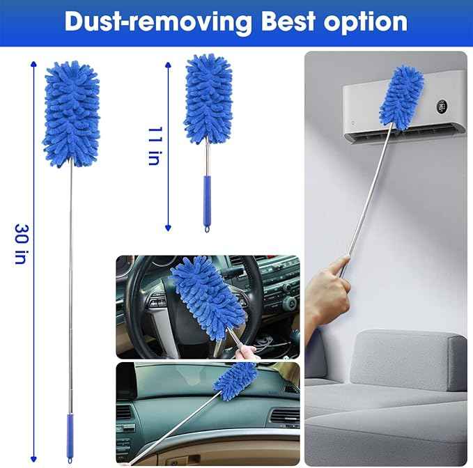 Viewsun Car Cleaning Kit, Car Interior Detailing Kit with High Power Handheld Vacuum Cordless Rechargeable, Detailing Brush Set, Windshield Cleaner, Complete Auto Accessories for Men, Women Gift