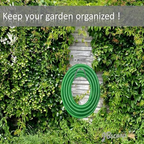 Garden Hose Holder Stainless Steel Small Wall Mount Garden Hose Hook (2 Count)
