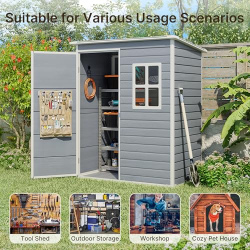 5x3 FT Outdoor Storage Shed
