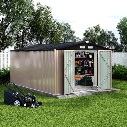 10x14 FT Metal Storage Sheds Outdoor