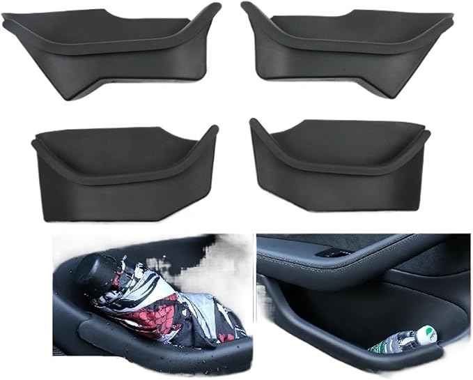 Compatible for Tesla Model 3 Highland 2024 Door Full Storage Box Slot Organizer Tray Waterproof Scratch Resistant Protector Car Accessories