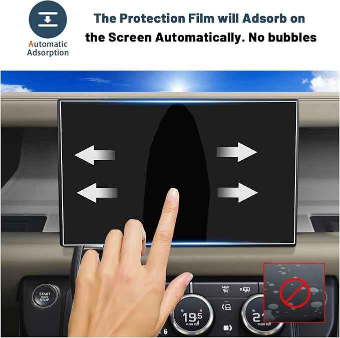 2023-2025 2026 Defender 90/110/130 Screen Protector for Defender 11.4-in Touch Screen 9HD Tempered Glass Compatible with 2023 2024 2025 2026 Land Rover Defender 90/110/130,for Land Rover Defender Accessories