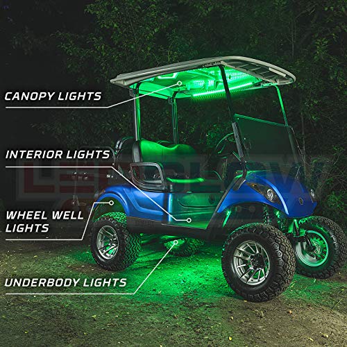 12pc Million Color LED Golf Cart Underglow Kit for 12V 4