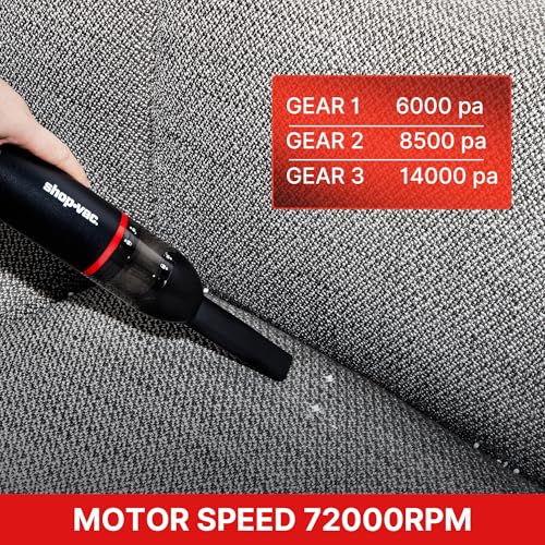 3-in-1 Car Vacuum & Air Duster, 14000Pa Mini Cordless Vacuum
