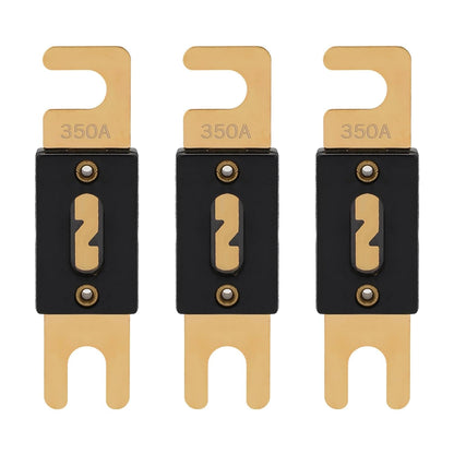350A ANL Fuse 350 Amp Inline Blade Fuses 32V for Car Audio Inverter Automotive Stereo (Pack of 3 pcs)