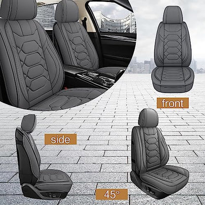 Leather Car Seat Covers Front Pair (2 Count)