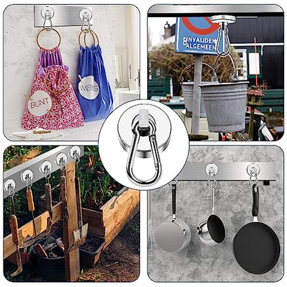 Strong Magnetic Hooks 150LB Neodymium Heavy Duty Magnets with Swivel