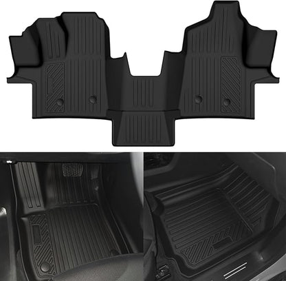 Custom Fit Floor Mats for Ford Transit 2022-2025, All Weather TPE Floor Liners, Odorless Full Set Interior Accessories