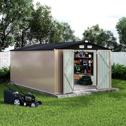 10x14 FT Metal Storage Sheds Outdoor
