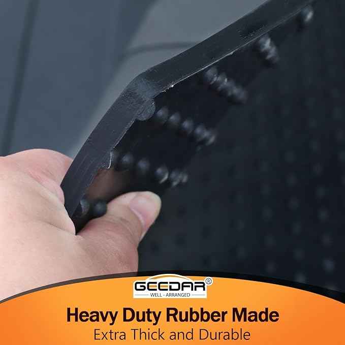 GEEDAR Heavy Duty Rubber Bed Mat for Toyota Tundra 5.5 ft Bed Liner, 2022 2023 2024 2025 Tundra Bed Mat, All Weather 5.5 ft Bed Mat for Toyouta Tundra Accessories, Black