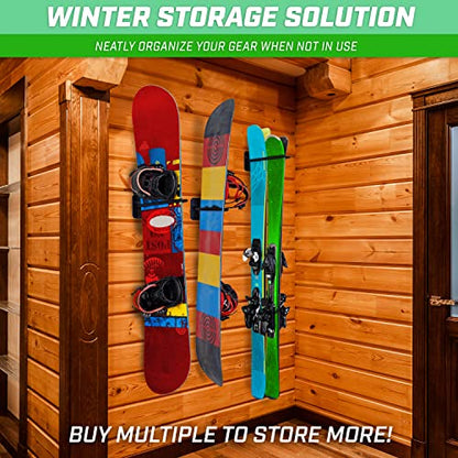 Wall Mounted Ski and Snowboard Storage Rack