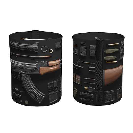 Gun Military Gear Arsenal Set Car Trash Can Waterproof Hanging Trash Bin Collapsible Garbage Can for Car Accessories Travel Camping Kitchen Home