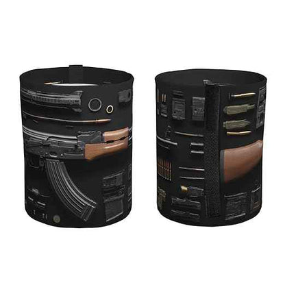 Gun Military Gear Arsenal Set Car Trash Can Waterproof Hanging Trash Bin Collapsible Garbage Can for Car Accessories Travel Camping Kitchen Home