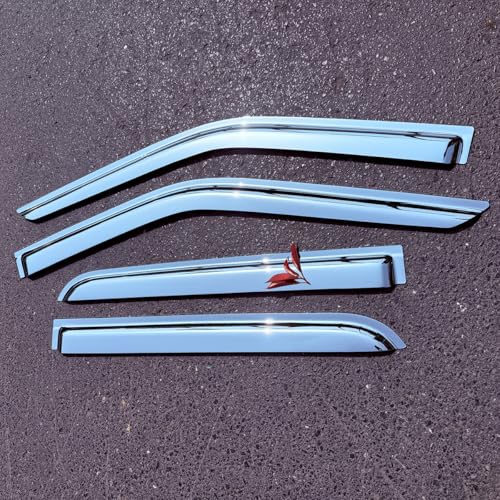 Extra Durable Outside Chrome Window Visor for 2013