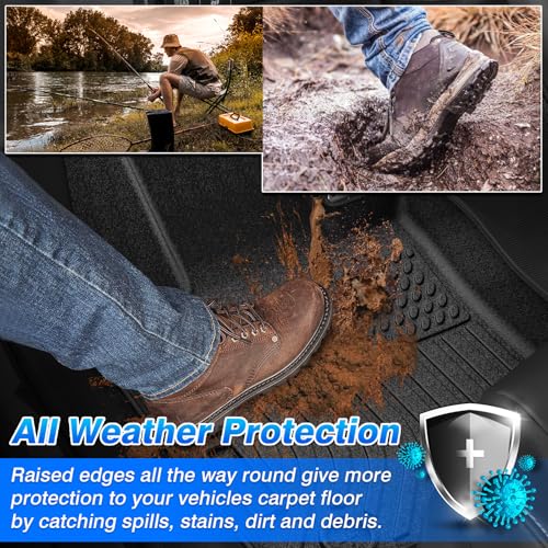 Floor Mats Compatible with Spark Accessories All Weather Floor Mat for 2016