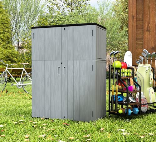 57 Cu.ft Outdoor Storage Cabinet with One Tool Kit