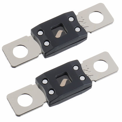 125A MEGA High Current Fuse - 125 Amp Bolt-on Fuse for Cars, Trucks, Construction Vehicles, Buses, Caravans (2 Pcs)