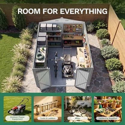 10x12 FT Outdoor Storage Shed