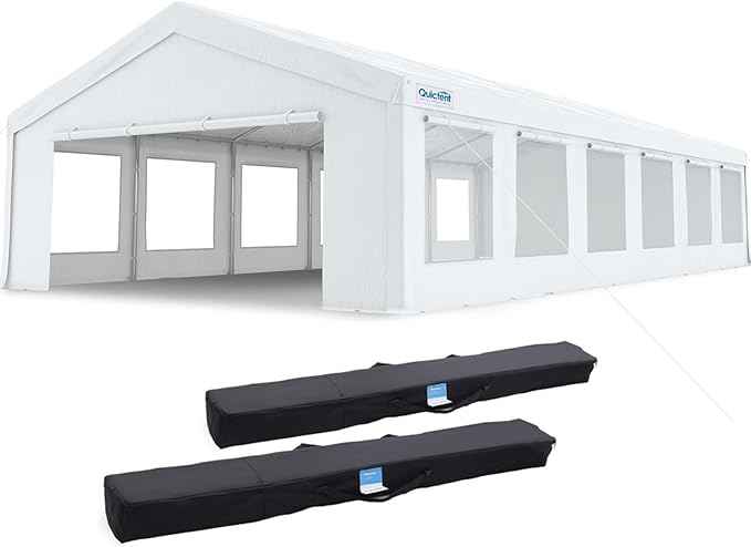 Quictent 20x40 Party Tent Heavy Duty Outdoor Canopy Tent Carport Event Shelter Wedding Tents for Parties with Storage Bags(Mesh)