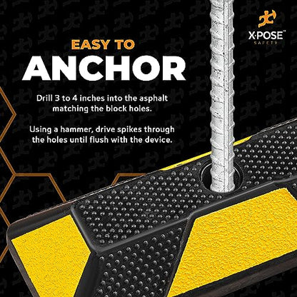 72" Heavy Duty Rubber Parking Stopper (10 Count)