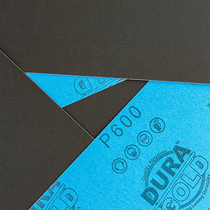 Premium 600 Grit Wet or Dry Sandpaper Sheets (25 Count)