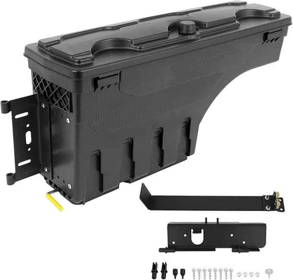 SCITOO Truck Bed Tool Box for Ford F-250 F-350 Super Duty 1999-2016 Left & Right Side,Multi-Compartment Dividers Organized Storage,Heavy Duty & No-Drill Installation