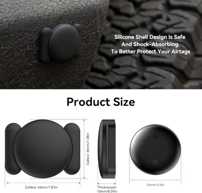 Car GPS Tracker for Vehicles Worldwide GPS Tracker for Vehicles Work with Find My (iOS Only), Car Vehicle Tracking Anti-Lost Locator with App for Cars, Wallet, Pets, Luggage (Black)