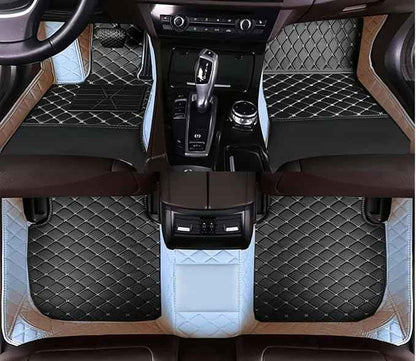 Yaruicar Custom Car Floor Mats for 2002-2026 Cadillac ATS CTS CT6 DTS Escalade Lyriq GT4 Optiq SRX SLS XT4 XT5 XT6 XTS Car Full Coverage Non-Slip Floor Liners (White Black Beige)