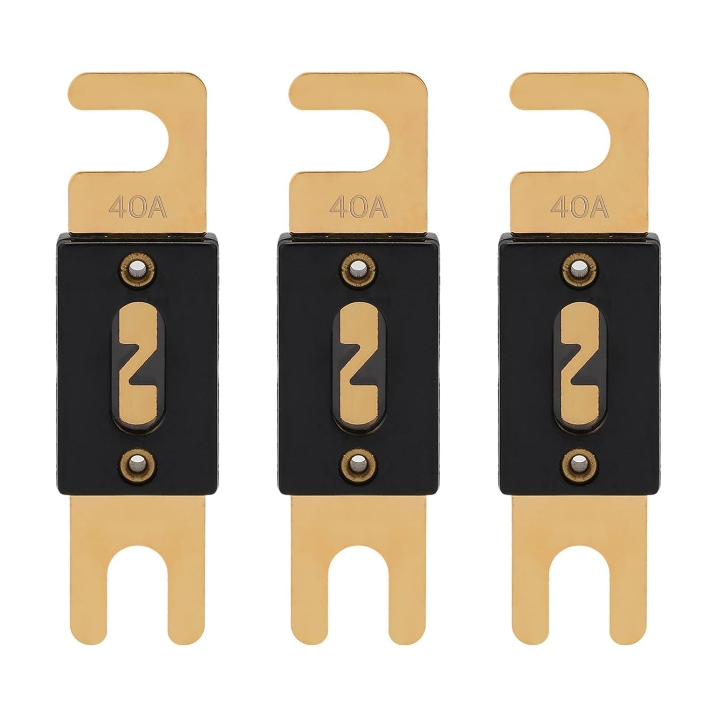 40A ANL Fuse 40 Amp Inline Blade Fuses 32V for Car Audio Inverter Automotive Stereo (Pack of 3 pcs)