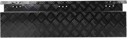 SCITOO 39 Inch Aluminum Truck Bed Tool Box,Diamond Plate Heavy Duty Crossover Storage for Most Full Size Pickups,Lockable Weatherproof Chest,Fits 39" Truck Beds,Easy Access to Load and Unload
