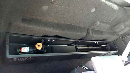 DuHa 20114 Behind-The-Seat Storage fits 2015-2026 Ford F150 Regular Cab | Black Heavy-Duty Behind-The-Seat Organizer | L 50" x W 6.5" x H 6.75" | Easy Setup