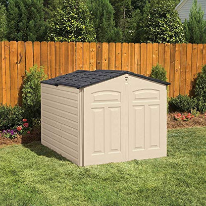 Slide Lid Resin Outdoor Storage Shed