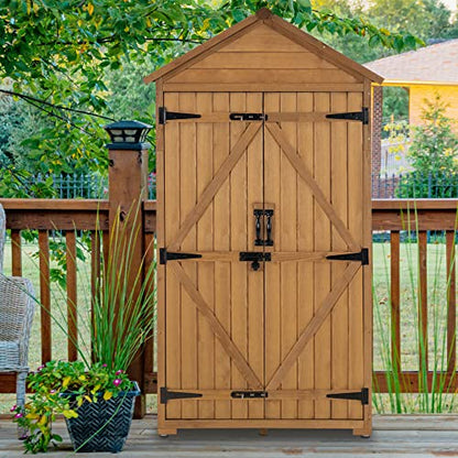 Outdoor Storage Cabinet with 2 Shelves