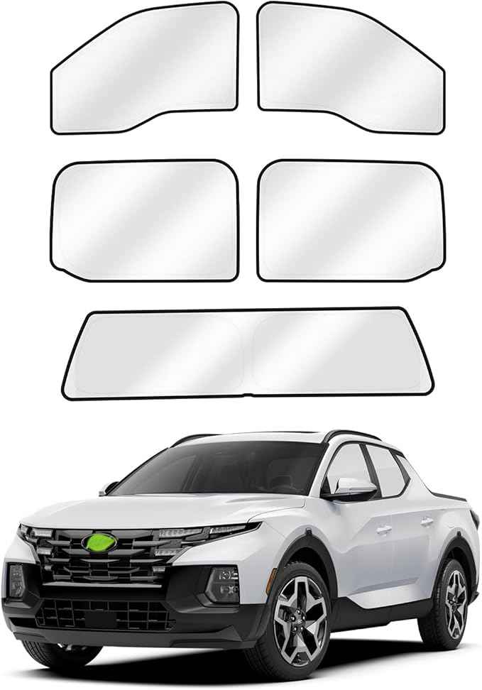 Sunshades for 2015-2020 Ford F150 SuperCrew 4 Door Accessories Sun Shade Side Rear Window Shade Cover Sun Visor Shield Privacy Protection for Camping Keep Vehicle Cool Black 5PCS